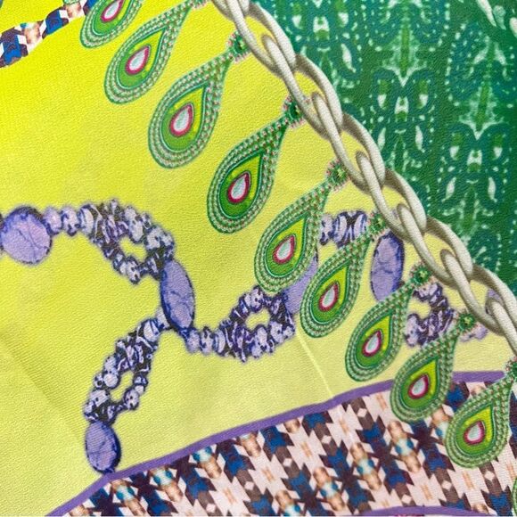 Original Green Embellished Short Round Kaftan OS - Picture 10 of 16